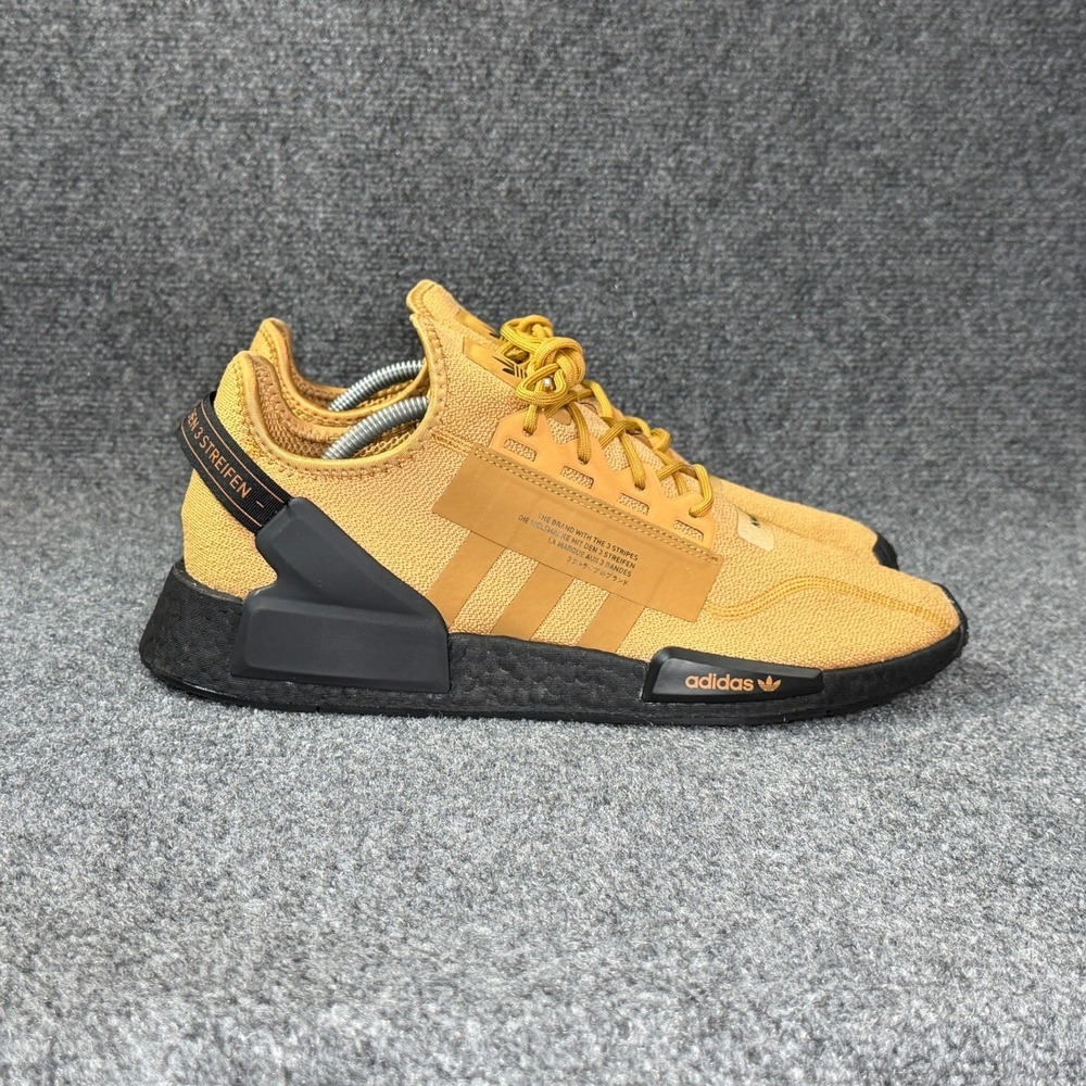 Adidas NMD R1 V2 Running Shoes Men's 13 Mesa Core Black Athletic Retro Sneakers